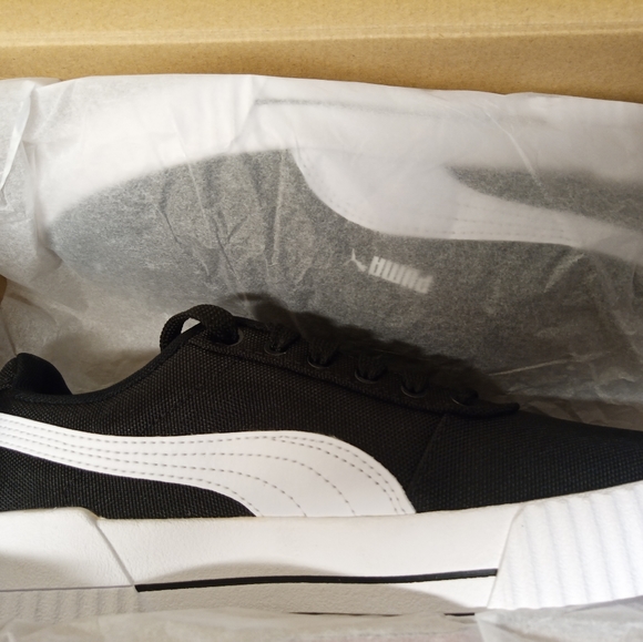 Puma Carina Canvas Court Sneaker.